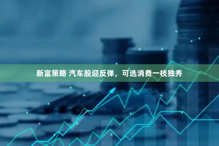 新富策略 汽车股迎反弹，可选消费一枝独秀