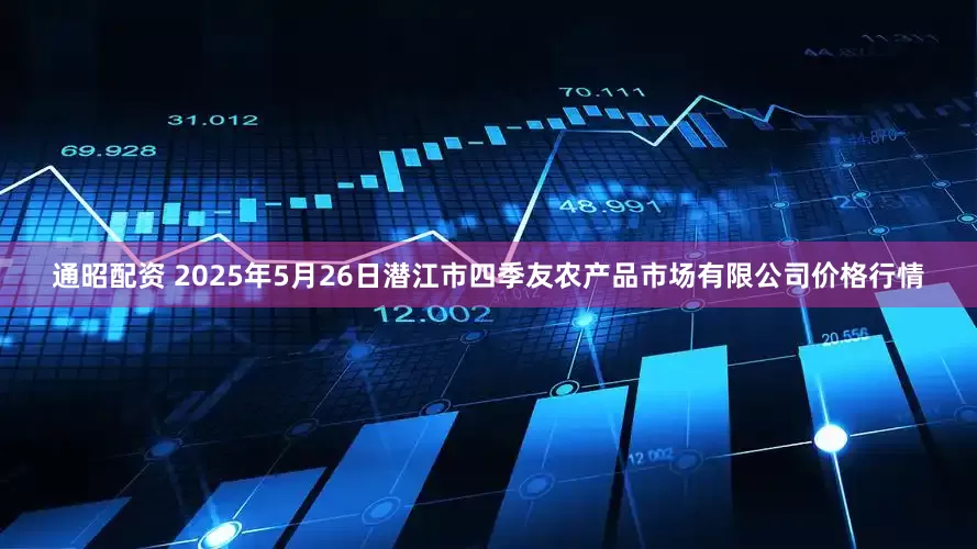 通昭配资 2025年5月26日潜江市四季友农产品市场有限公司价格行情